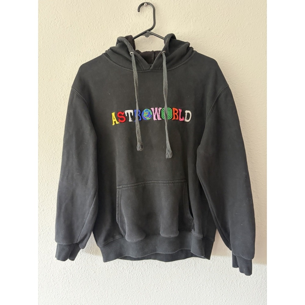 Travis Scott Astroworld Wish You‎ Were Here Hoodie Sweatshirt Size Medium Black